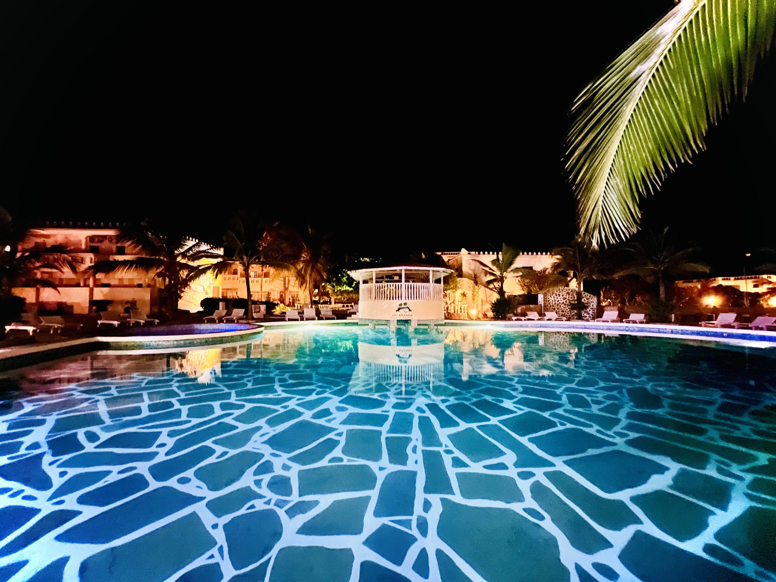 SWIMMING POOL AT NIGHT