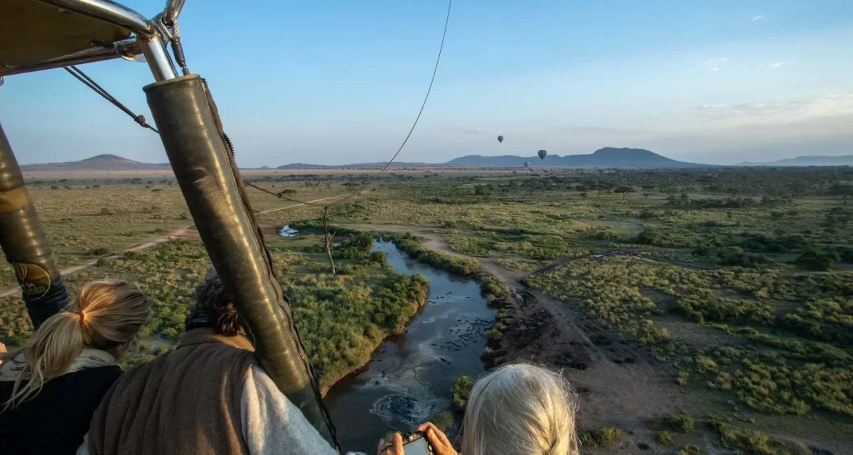 The Serengeti Landscape from Above ( Balloon Safaris)