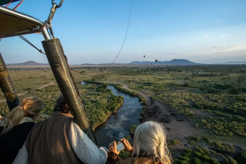 The Serengeti Landscape from Above ( Balloon Safaris)